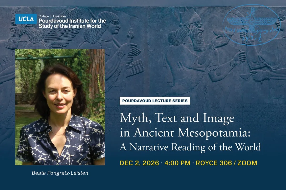 Myth, Text and Image in Ancient Mesopotamia: A Narrative Reading of the World, lecture by Beate Pongratz-Leisten.