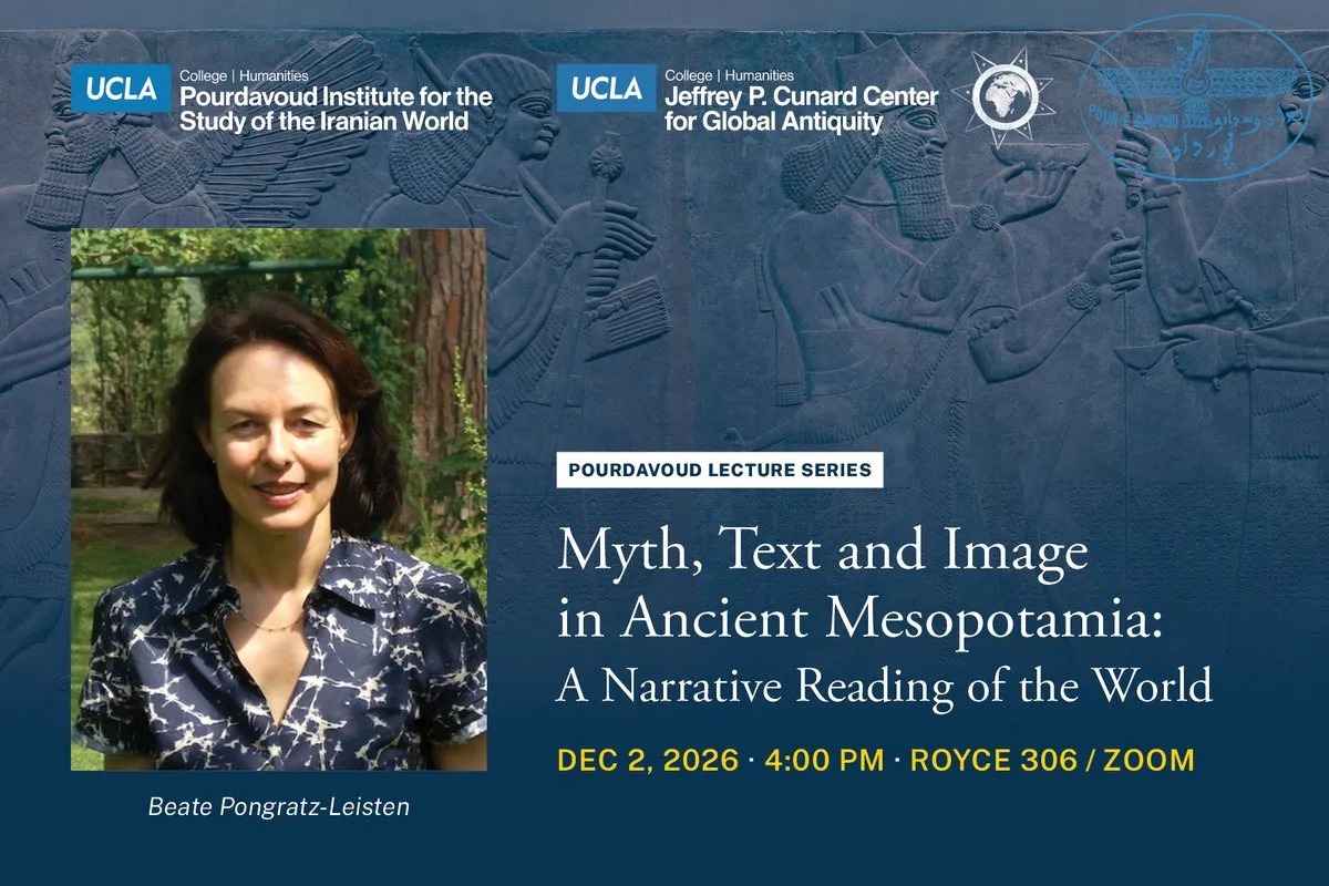Myth, Text and Image in Ancient Mesopotamia: A Narrative Reading of the World, lecture by Beate Pongratz-Leisten.